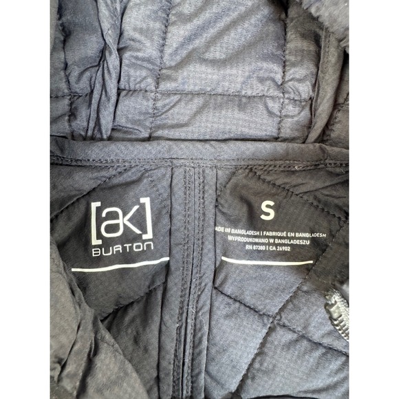 Burton Ak Zulu Insulator Womens Hooded Fleece Jacket Black Size S - Picture 3 of 8